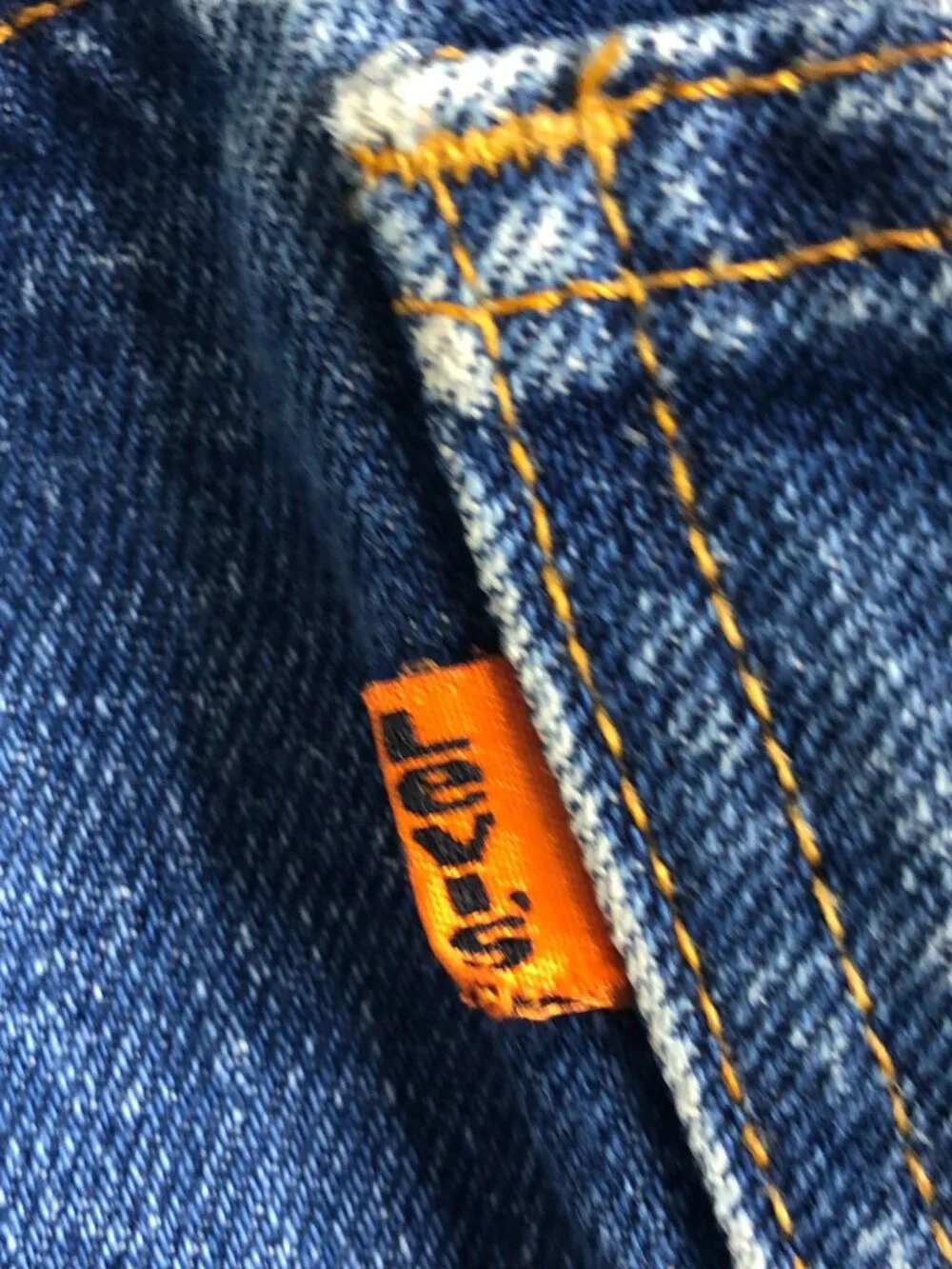 Levis Vintage 80s 90s 505 Jeans Blue 35x32 Straight Leg Mens Orange Tab USA